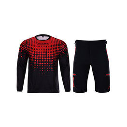 HOLOKOLO Maillot y pantalón MTB - INFRARED MTB LONG  - rojo/negro